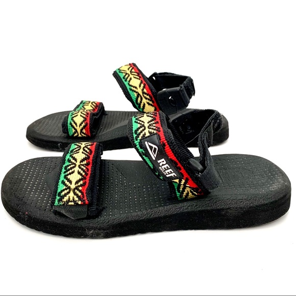 Reef Rasta Colored Velcro Sandals 